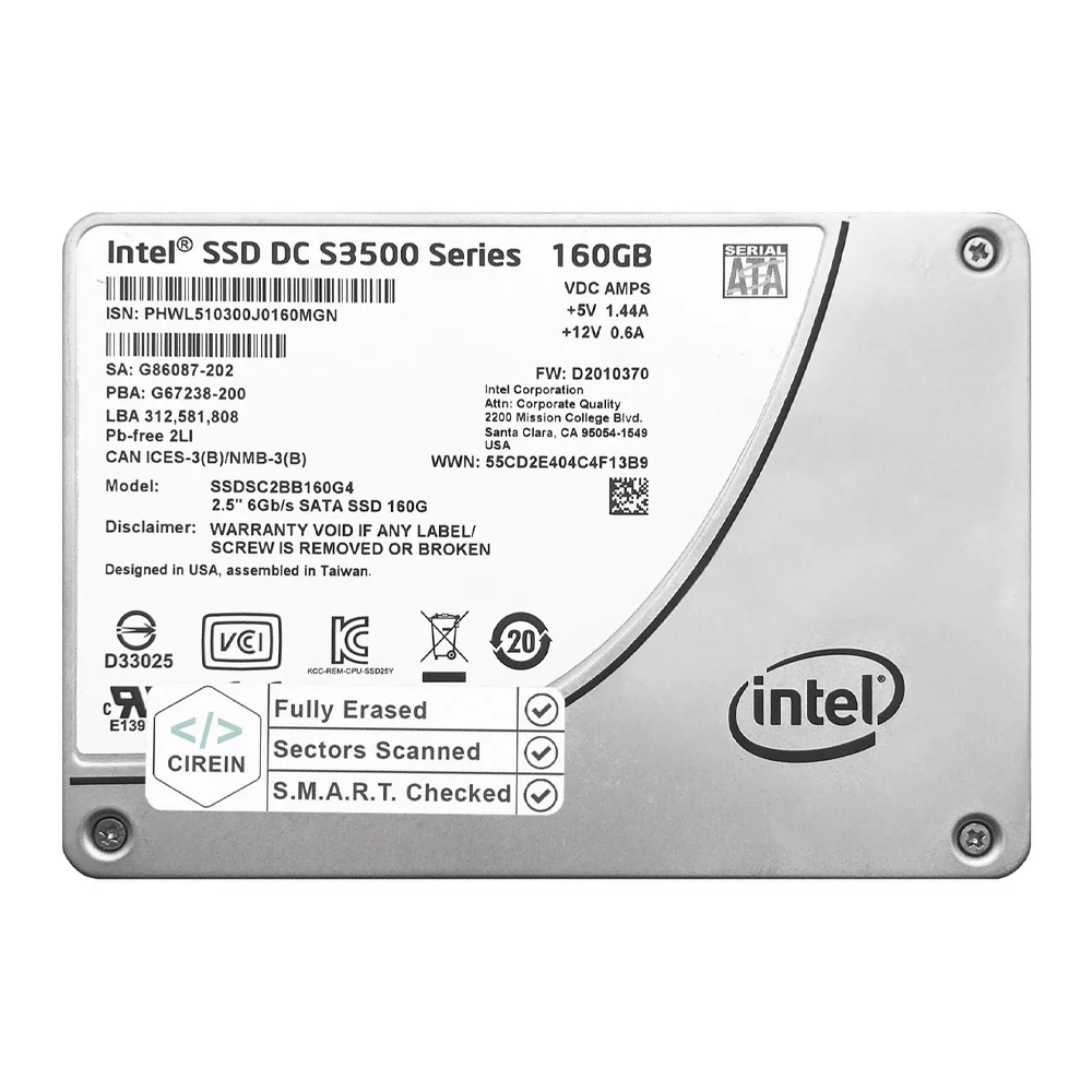 160GB 2.5" SATA SSD