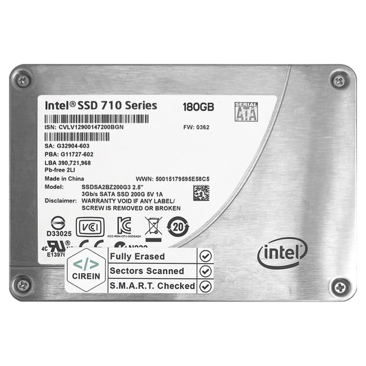 180GB 2.5" SATA SSD