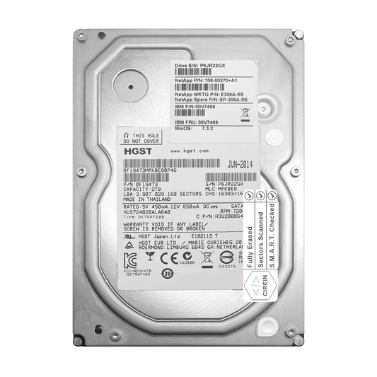 2TB SATA HARD DRIVE 3.5"